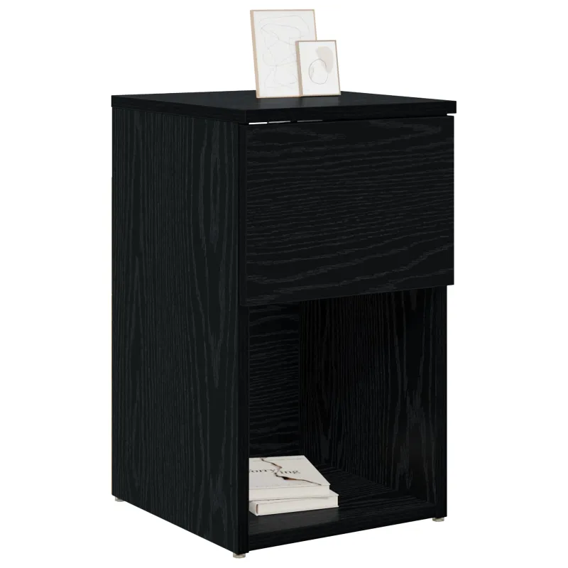 Lovos spintelė 2 pcs Juodojo ąžuolo 29 x 31,5 x 49 cm