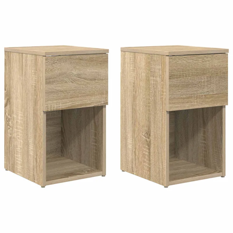 Lovos spintelė 2 pcs Sonoma ąžuolas 29 x 31,5 x 49 cm