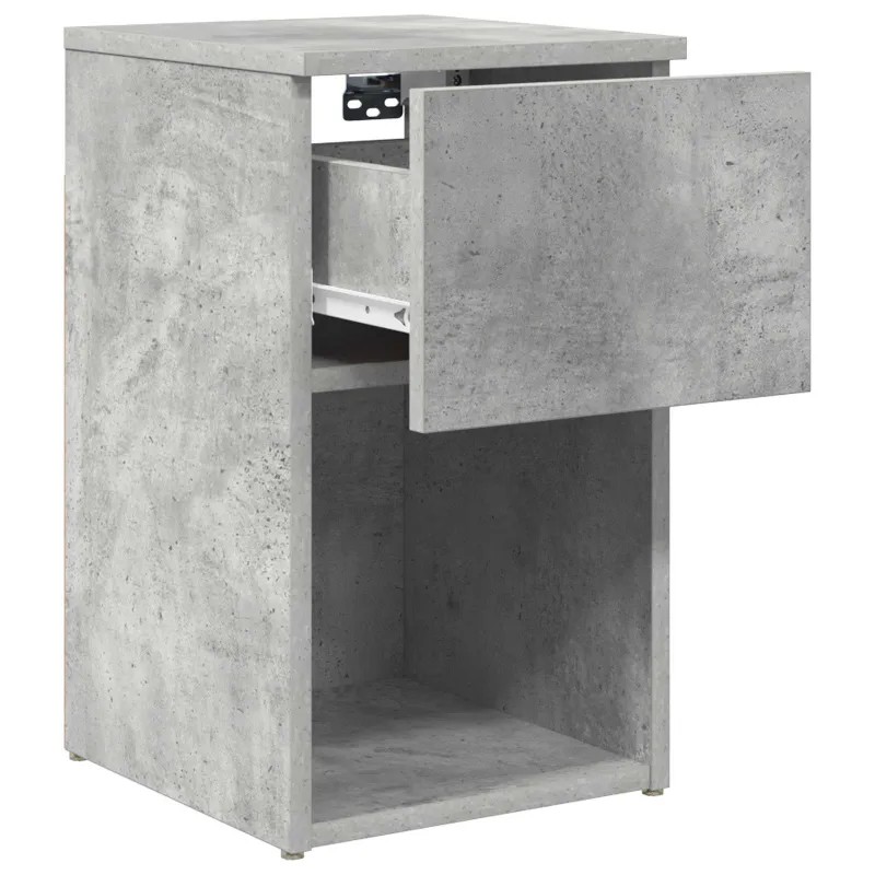Lovos spintelė 2 pcs Betono pilka 29 x 31,5 x 49 cm