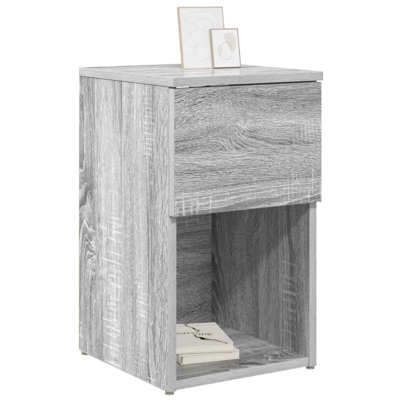Lovos spintelė 2 pcs Pilka sonoma ąžuolo 29 x 31,5 x 49 cm
