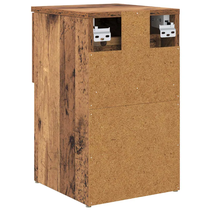 Lovos spintelė 2 pcs Sendintos medienos 29 x 31,5 x 49 cm