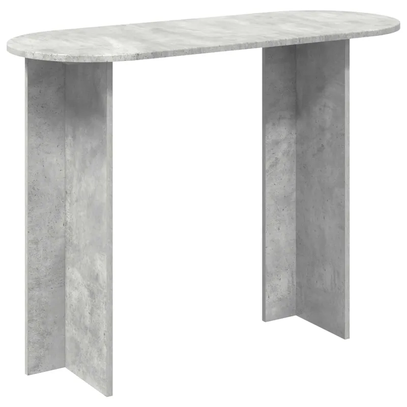 Konsolinis stalas su saugykla Betono pilka 100 x 39,5 x 75 cm