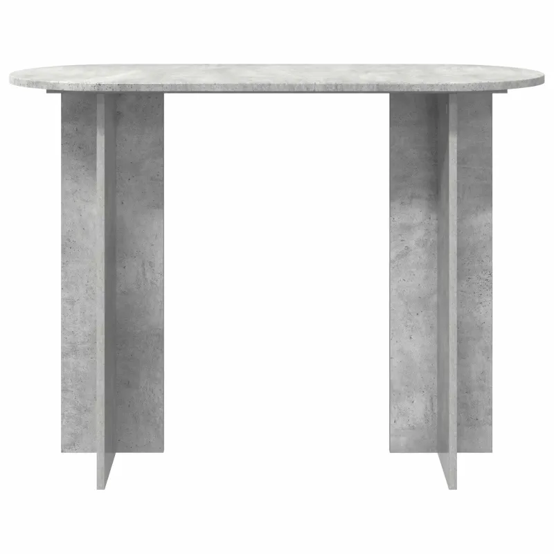 Konsolinis stalas su saugykla Betono pilka 100 x 39,5 x 75 cm
