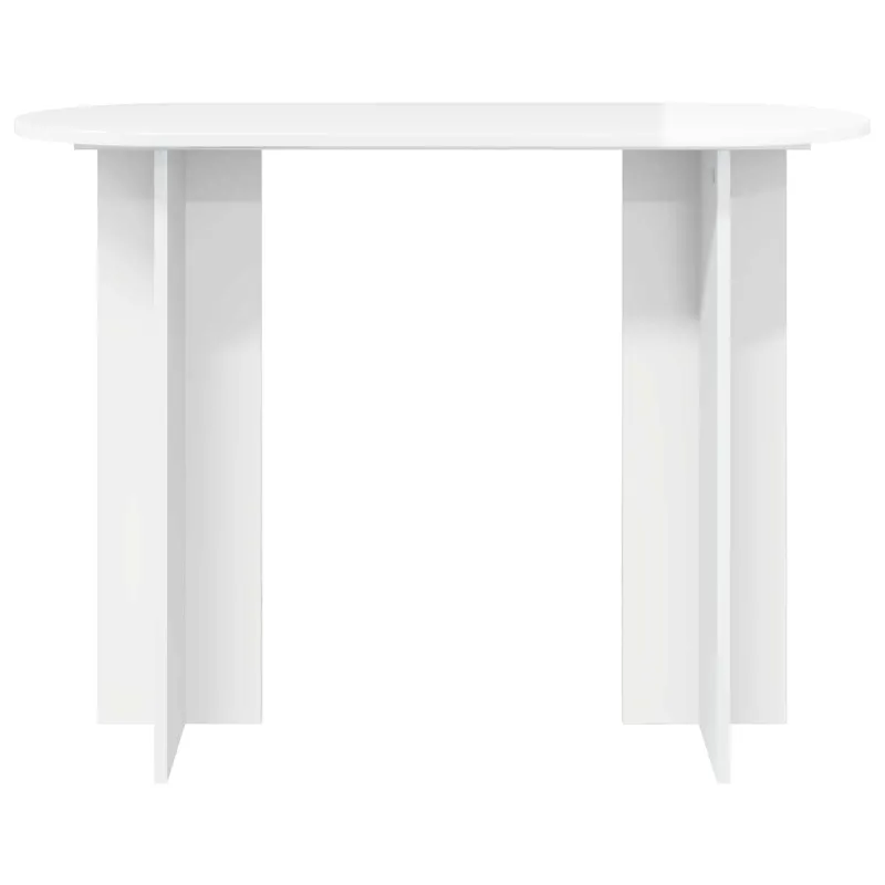 Konsolinis stalas Itin blizgi balta 100 x 39,5 x 75 cm