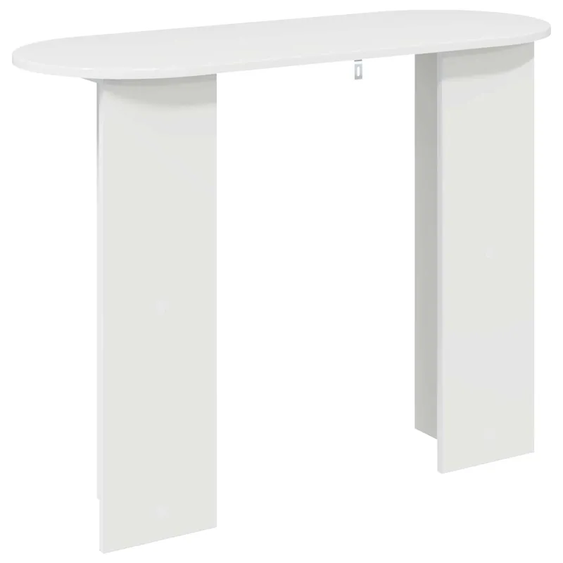 Konsolinis stalas Itin blizgi balta 100 x 39,5 x 75 cm