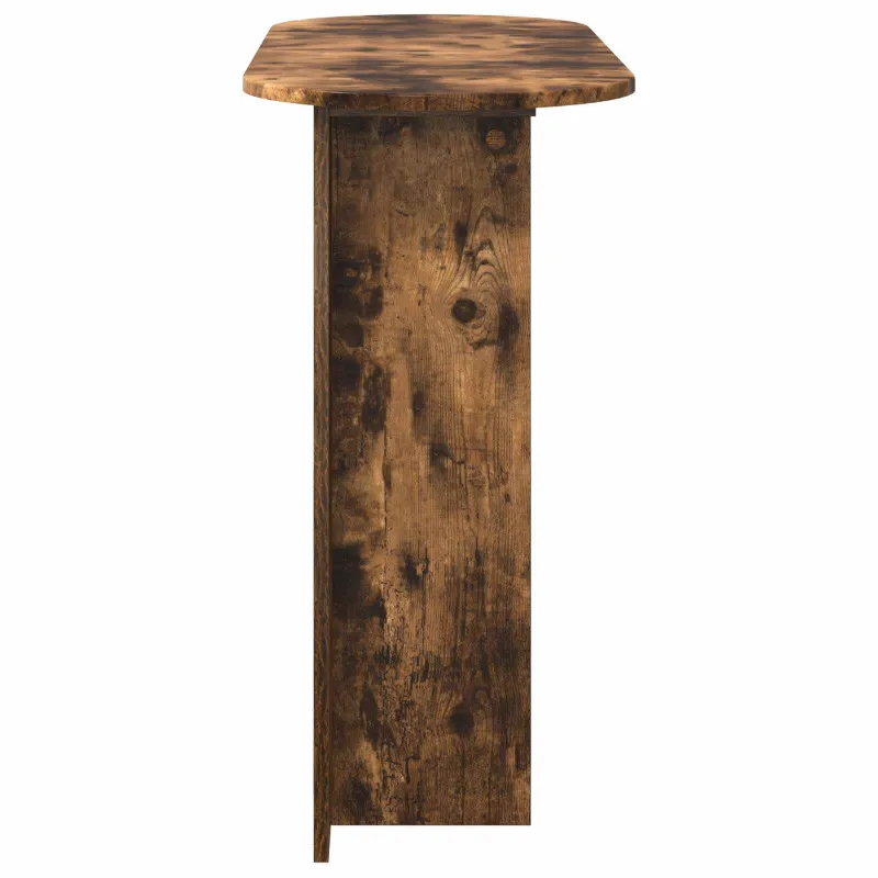 Konsolinis stalas su saugykla Dūminio ąžuolo 100 x 39,5 x 75 cm