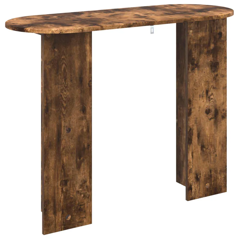 Konsolinis stalas su saugykla Dūminio ąžuolo 100 x 39,5 x 75 cm