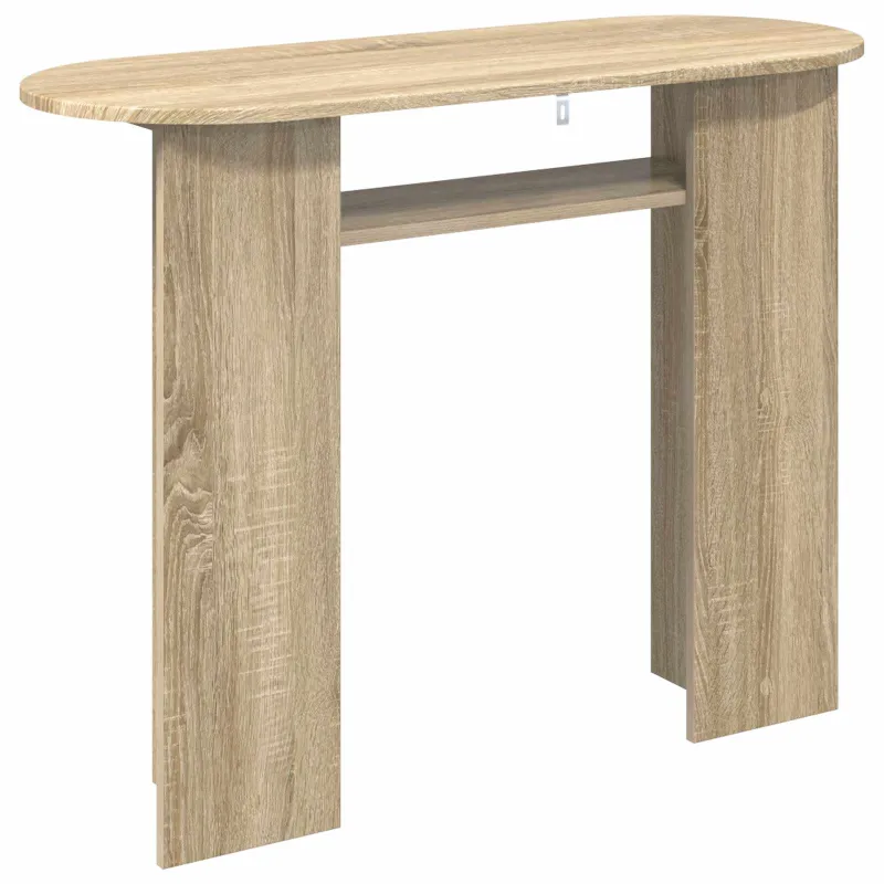 Konsolinis stalas su saugykla Sonoma ąžuolas 100 x 39,5 x 75 cm