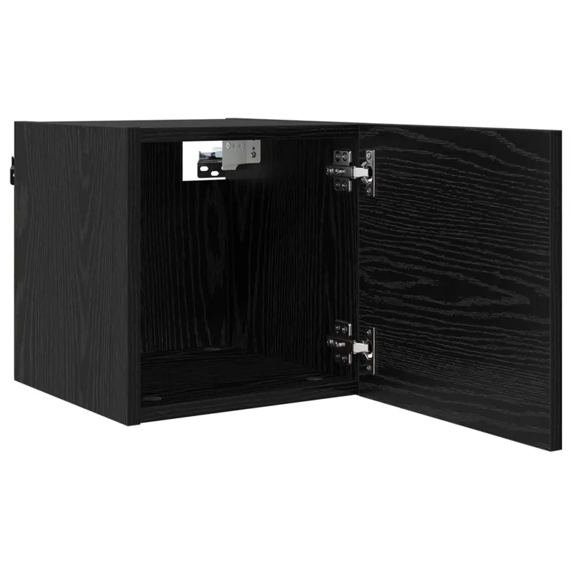 Sieninis televizoriaus kabinetas 4 pcs Juodojo ąžuolo