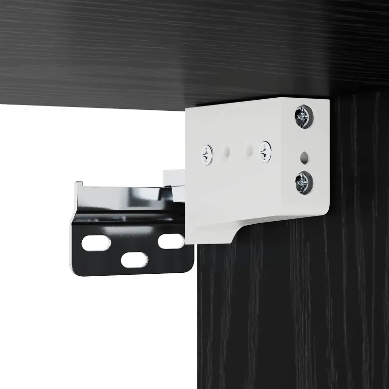 Sieninis televizoriaus kabinetas 4 pcs Juodojo ąžuolo