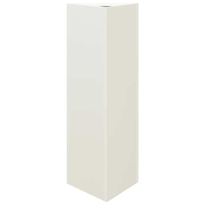 Sodo loveliai, 2vnt., balti, 30x26x75cm, plienas, trikampiai