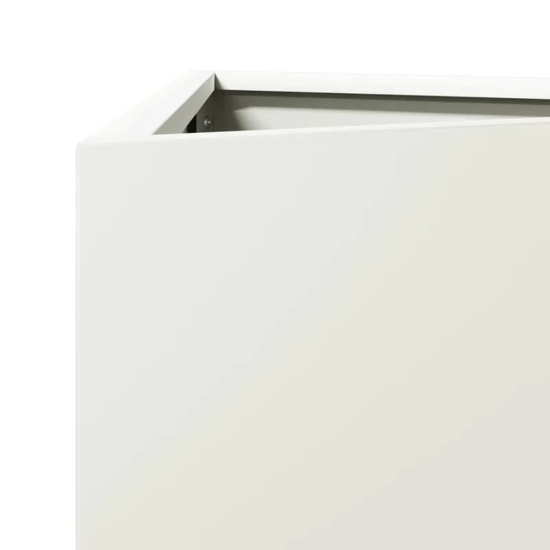 Sodo loveliai, 2vnt., balti, 30x26x75cm, plienas, trikampiai