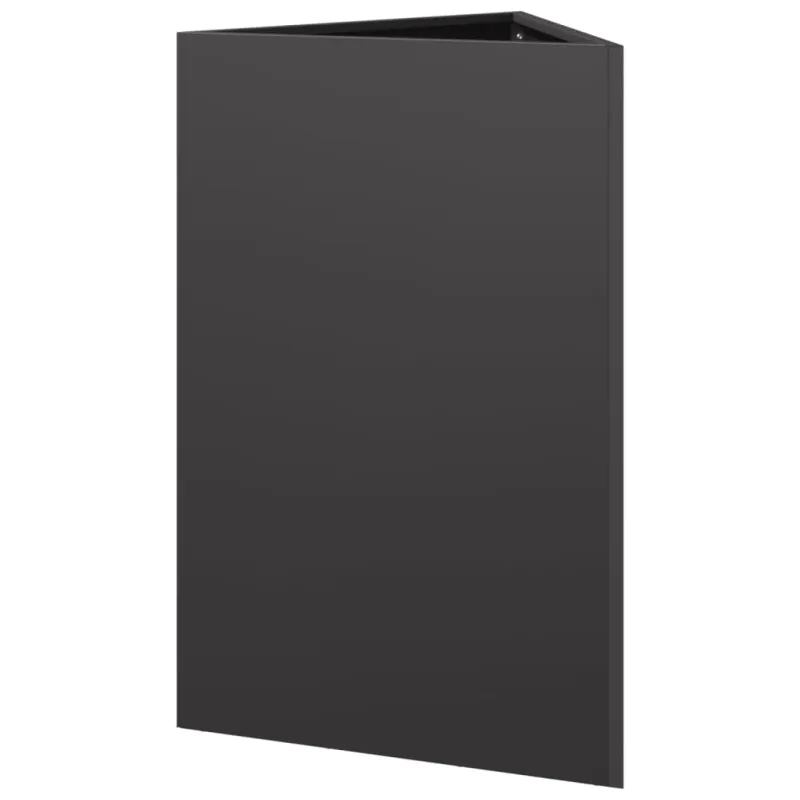 Sodo loveliai, 2vnt., juodi, 50x43x75cm, plienas, trikampiai