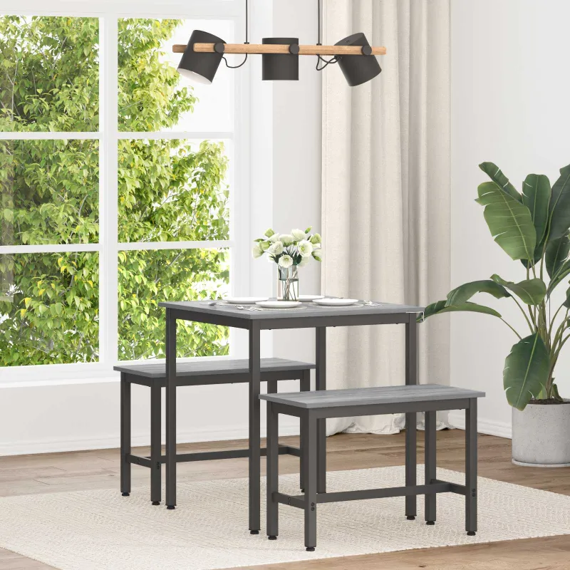 Valgomieji stalai 70 x 70 x 75 cm METALAS