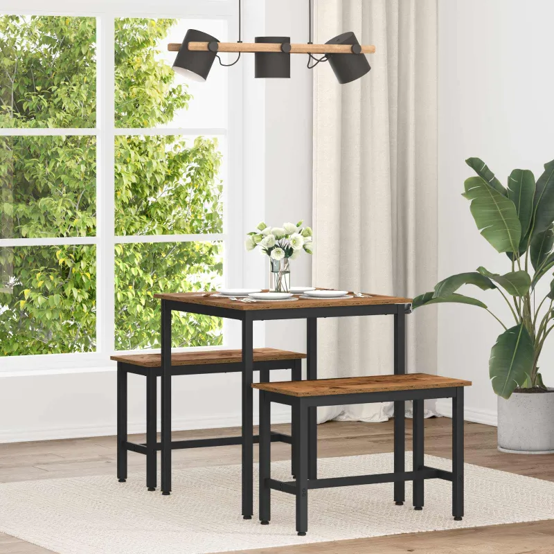 Valgomieji stalai 70 x 70 x 75 cm METALAS