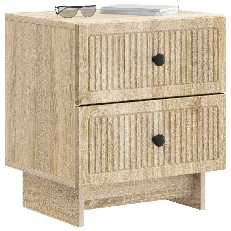 Šalia lovos spintelė 2 pcs Sonoma ąžuolas 43 x 34,5 x 47,5 cm