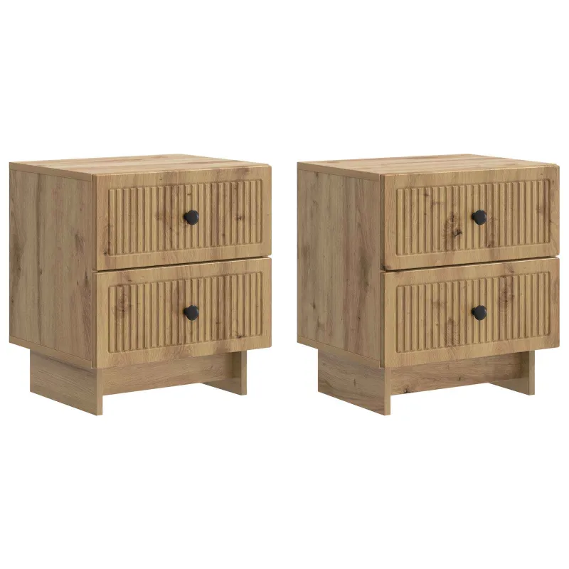 Šalia lovos spintelė 2 pcs Artisano ąžuolo 43 x 34,5 x 47,5 cm