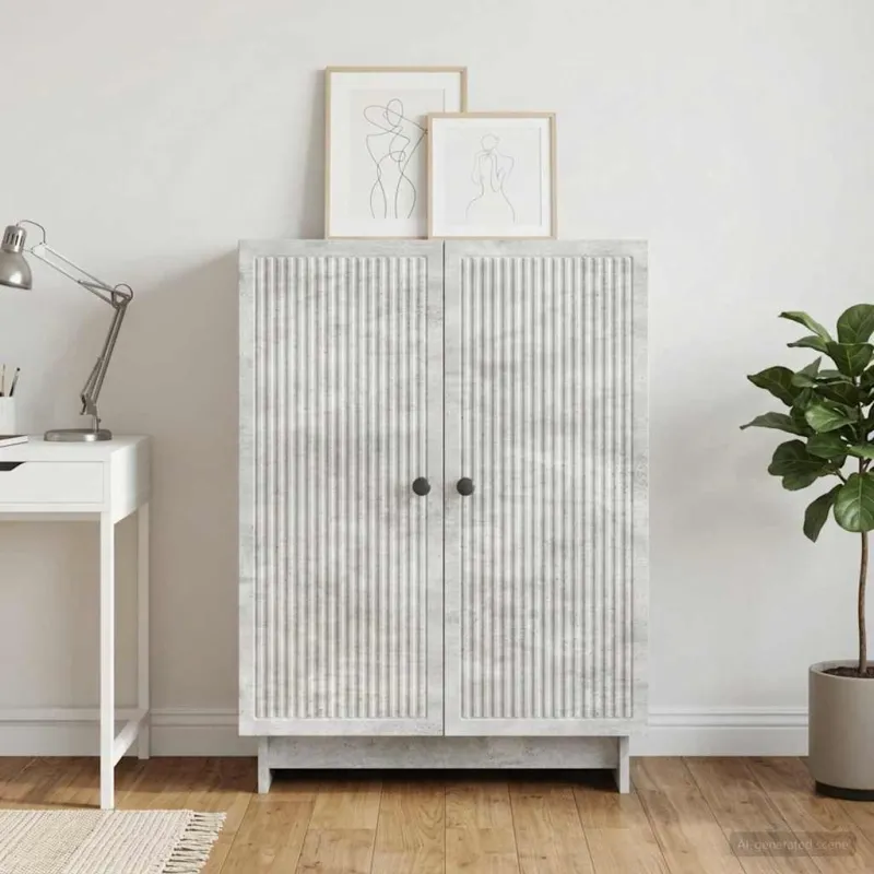 Kabalas Betono pilka 66 x 34,5 x 90 cm Apdirbta mediena