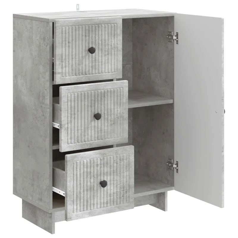Kabalas Betono pilka 66 x 34,5 x 90 cm Apdirbta mediena