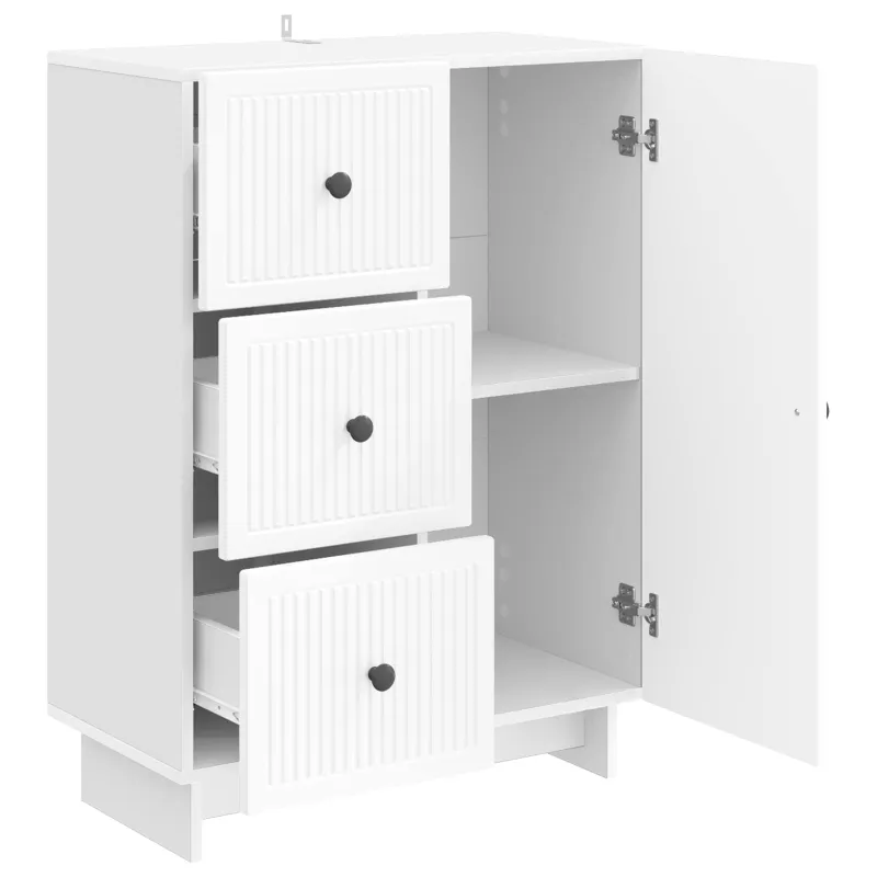 Kabalas Itin blizgi balta 66 x 34,5 x 90 cm Apdirbta mediena