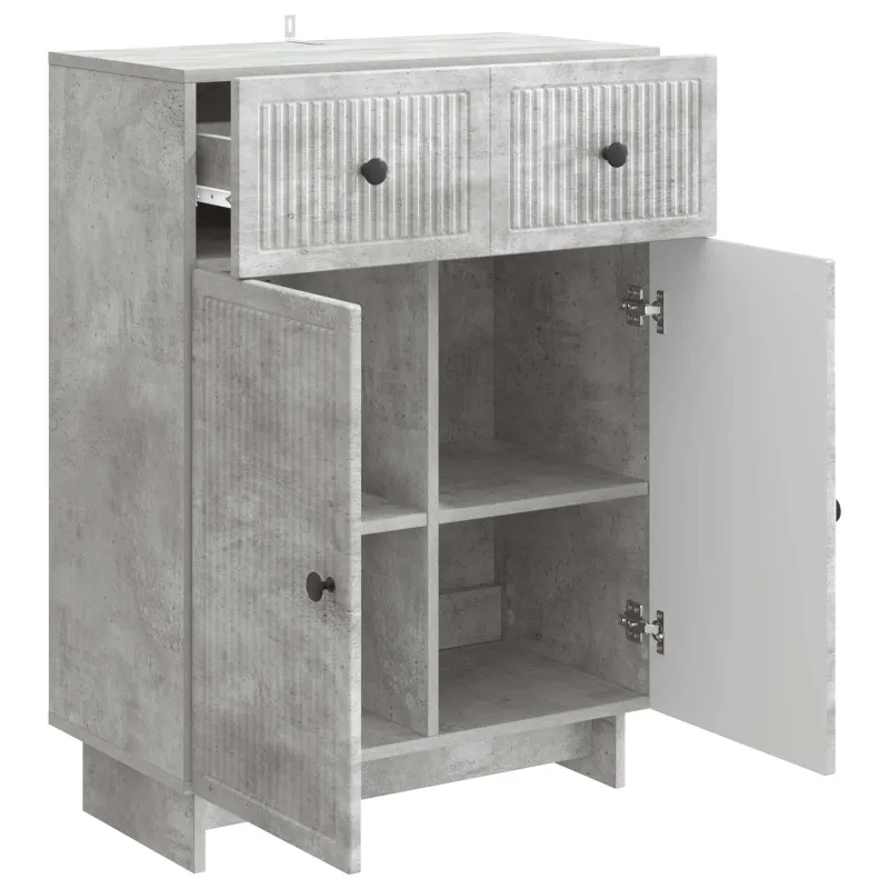 Kabalas Betono pilka 66 x 34,5 x 90 cm Apdirbta mediena