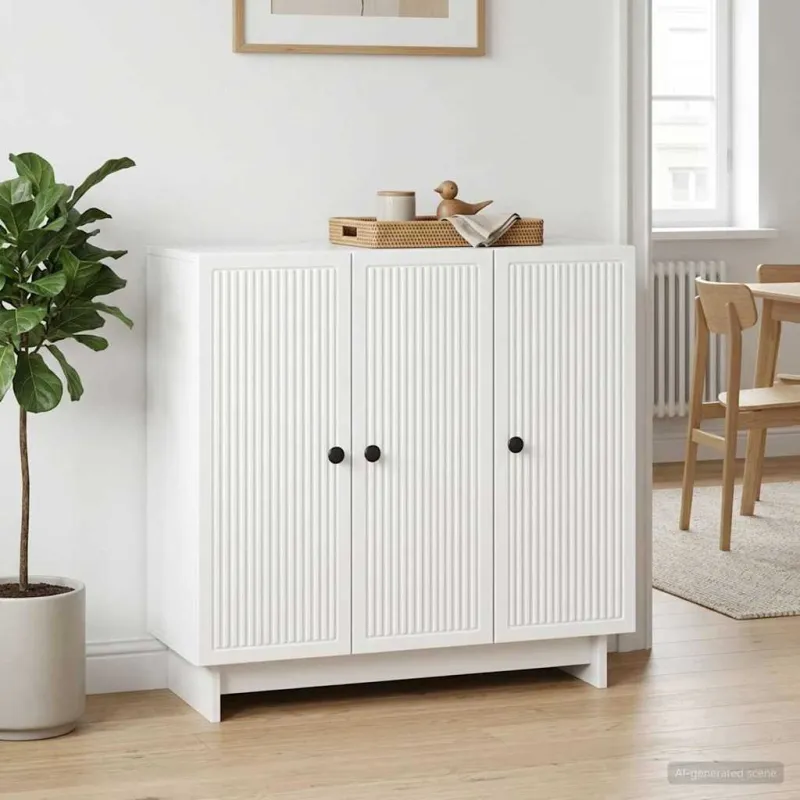 Kabalas Itin blizgi balta 89 x 34,5 x 80 cm Apdirbta mediena