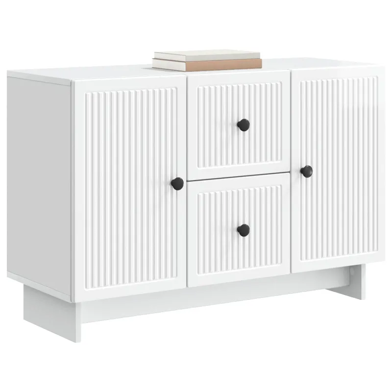 Kabalas Itin blizgi balta 89 x 34,5 x 60 cm Apdirbta mediena