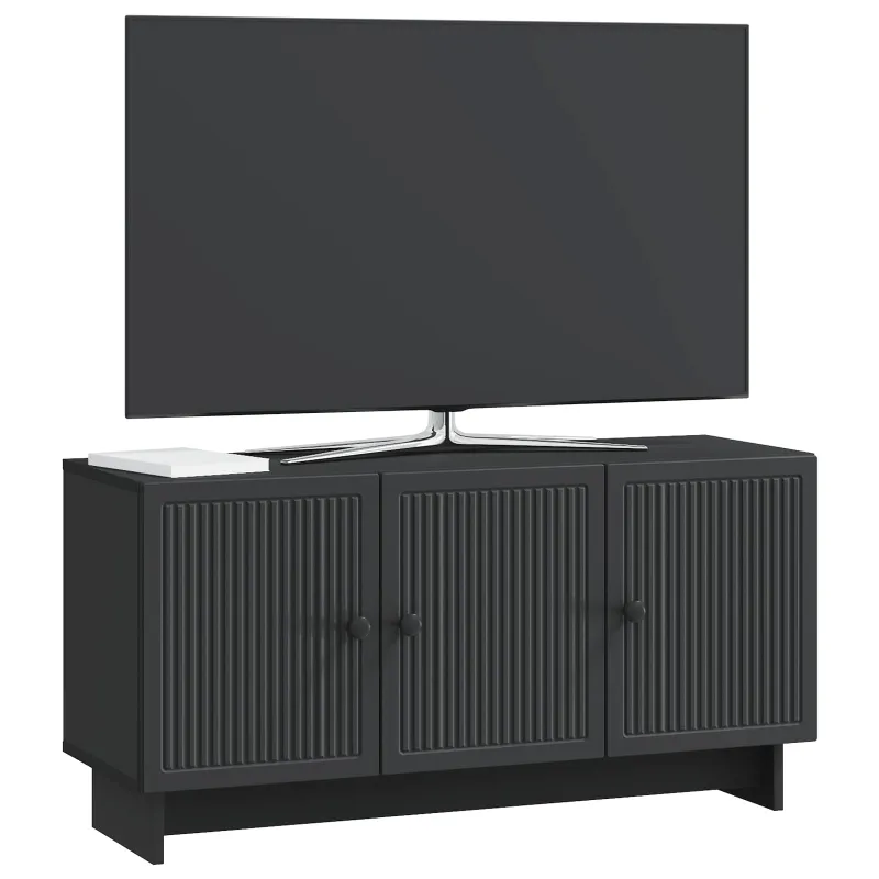 Televizoriaus spintelė Juoda 99 x 34,5 x 50 cm Apdirbta mediena