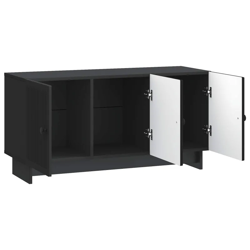 Televizoriaus spintelė Juoda 99 x 34,5 x 50 cm Apdirbta mediena