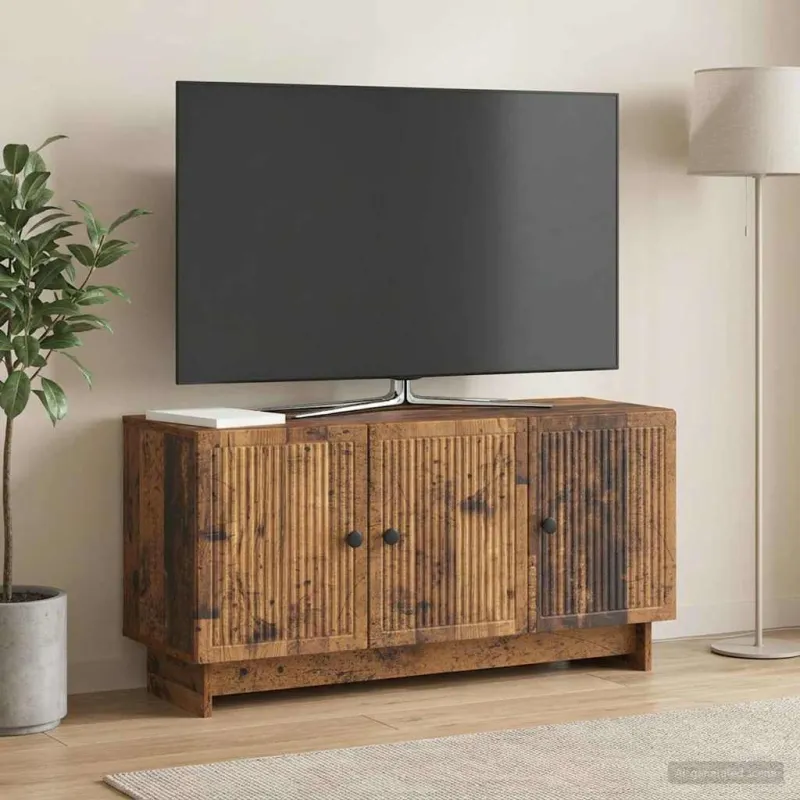 Televizoriaus spintelė Sendintos medienos 99 x 34,5 x 50 cm