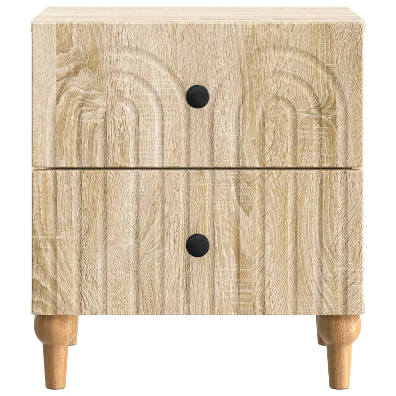 Šalia lovos spintelė 2 pcs Sonoma ąžuolas 43 x 34,5 x 48 cm