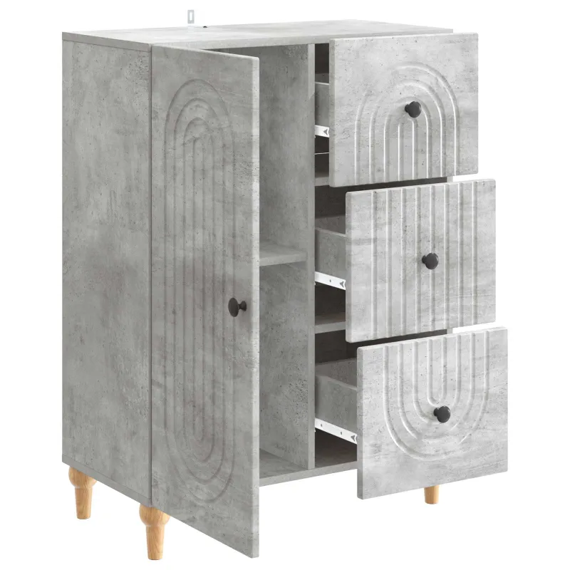 Kabalas Betono pilka 66 x 34,5 x 90 cm Apdirbta mediena