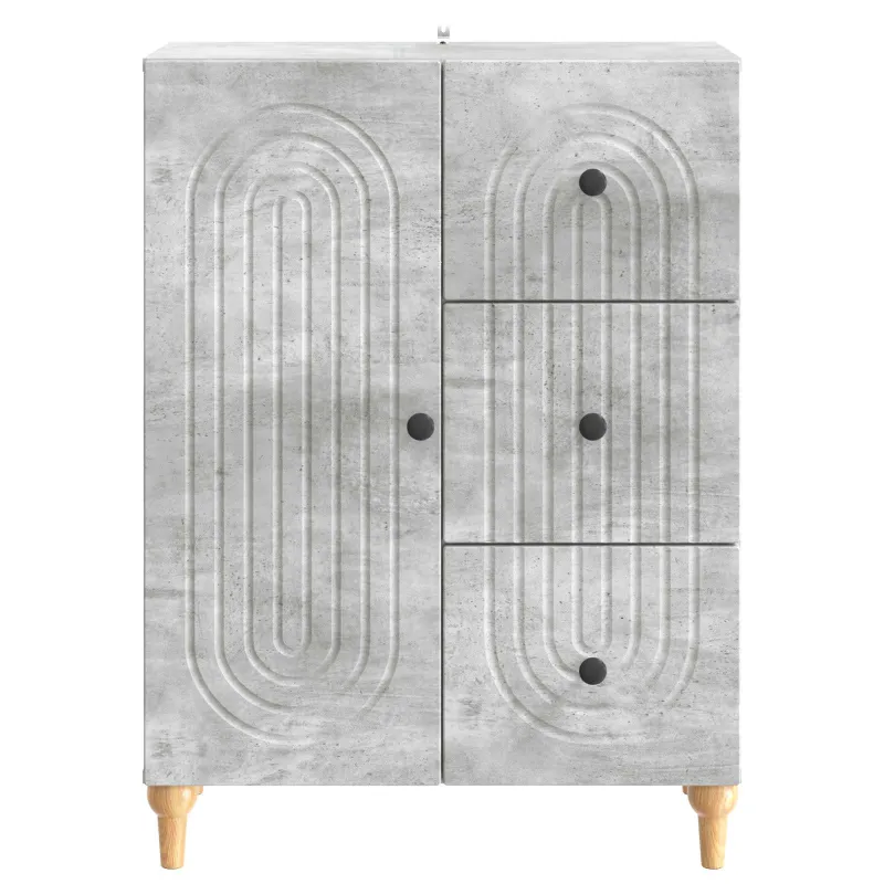 Kabalas Betono pilka 66 x 34,5 x 90 cm Apdirbta mediena