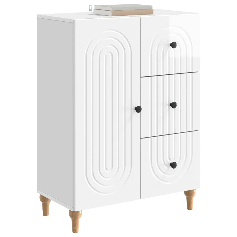 Kabalas Itin blizgi balta 66 x 34,5 x 90 cm Apdirbta mediena