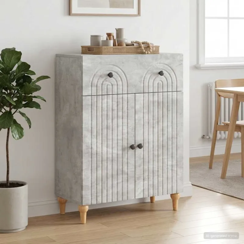Kabalas Betono pilka 66 x 34,5 x 90 cm Apdirbta mediena