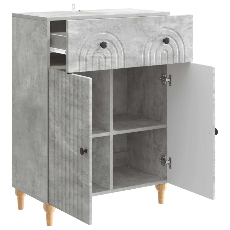 Kabalas Betono pilka 66 x 34,5 x 90 cm Apdirbta mediena
