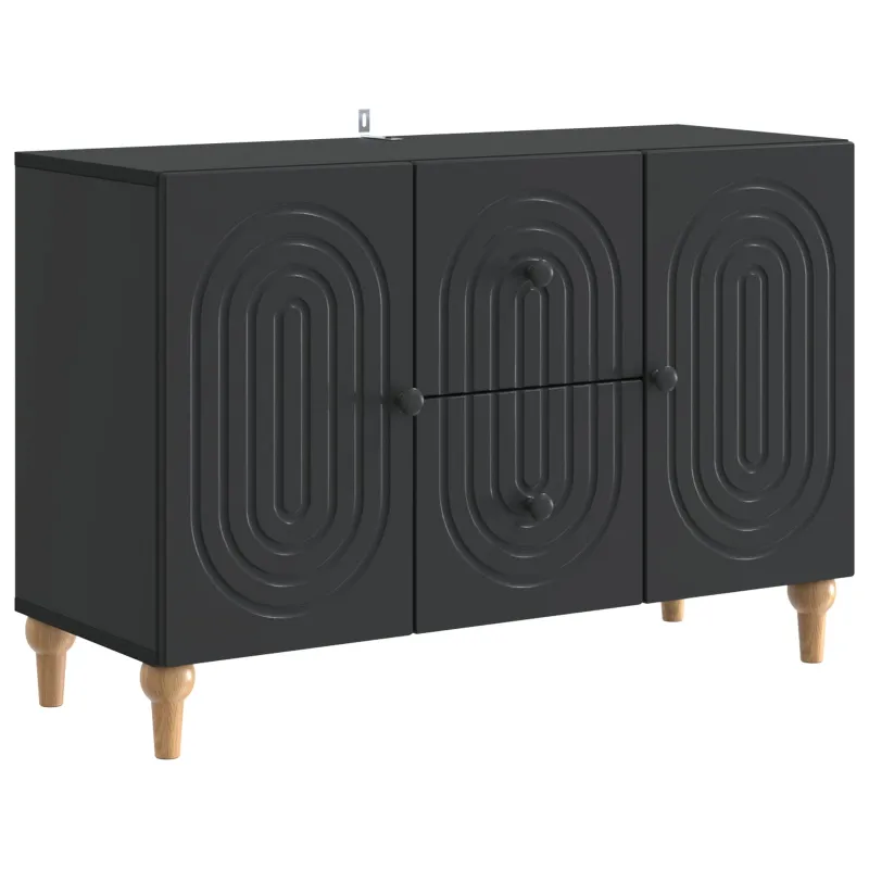 Televizoriaus spintelė Juoda 89 x 34,5 x 60 cm Apdirbta mediena