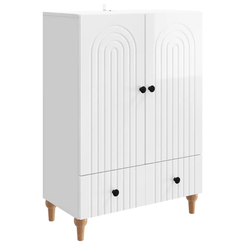 Kabalas Itin blizgi balta 66 x 34,5 x 95 cm Apdirbta mediena