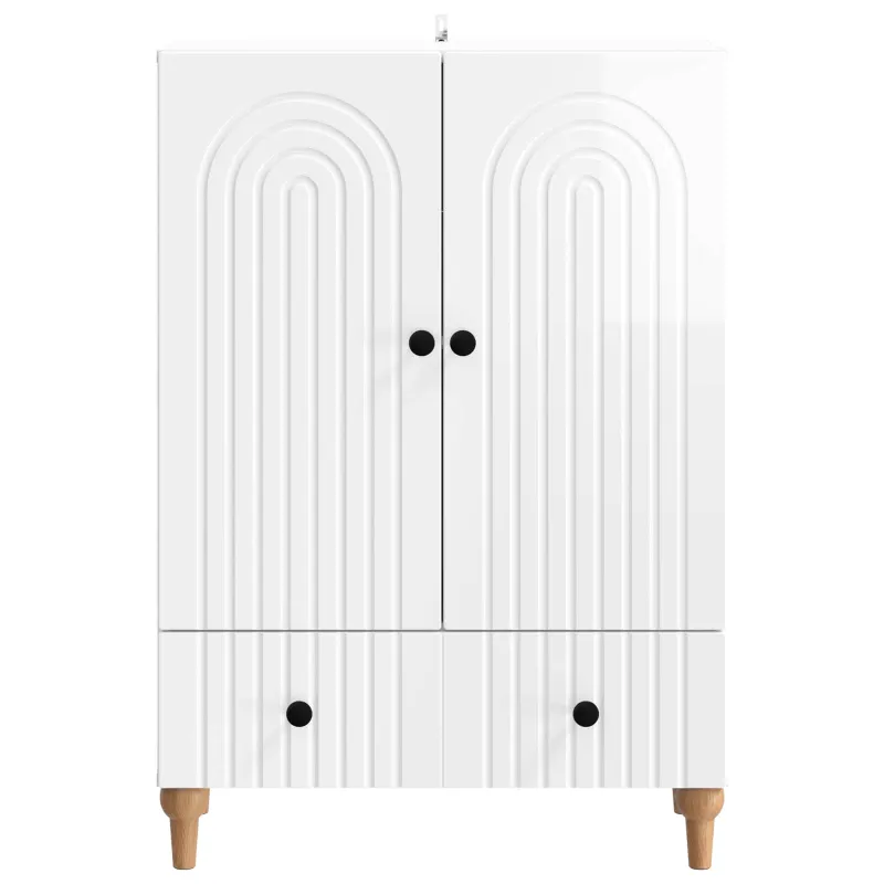 Kabalas Itin blizgi balta 66 x 34,5 x 95 cm Apdirbta mediena