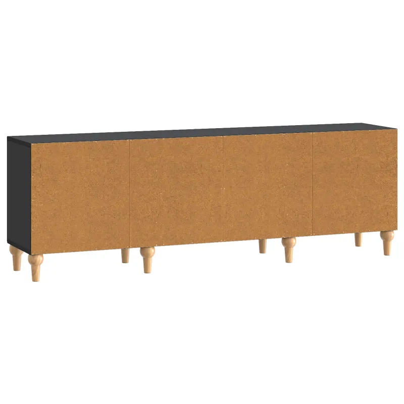 Televizoriaus spintelė Juoda 150 x 31 x 50 cm Apdirbta mediena