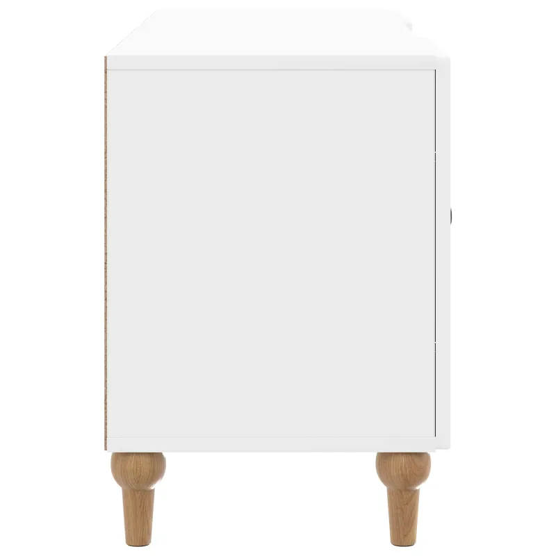 Televizoriaus spintelė Itin blizgi balta 102 x 34,5 x 50 cm