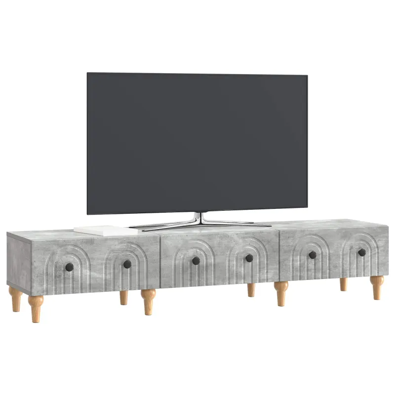 Televizoriaus spintelė Betono pilka 147 x 34,5 x 30 cm