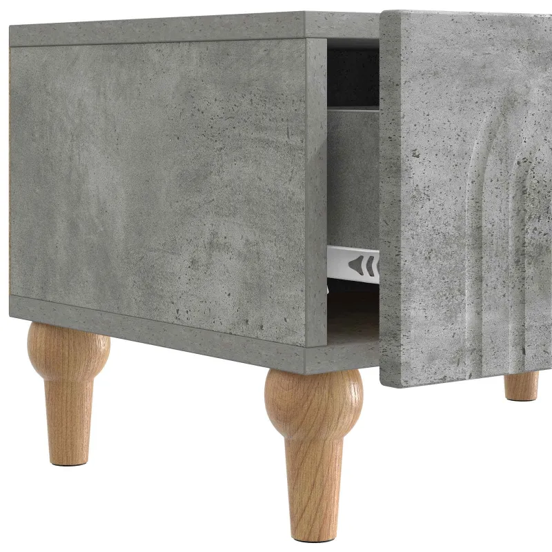 Televizoriaus spintelė Betono pilka 147 x 34,5 x 30 cm