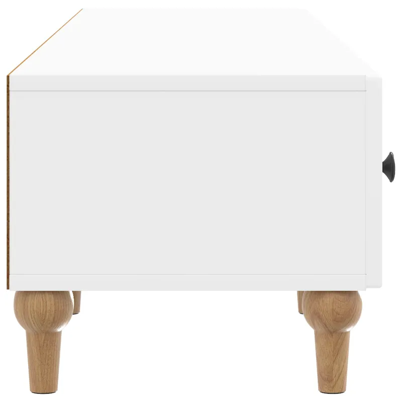 Televizoriaus spintelė Itin blizgi balta 147 x 34,5 x 30 cm