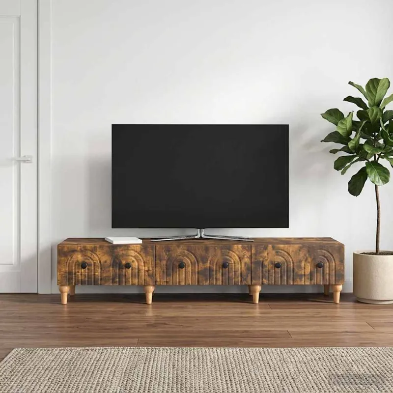 Televizoriaus spintelė Dūminio ąžuolo 147 x 34,5 x 30 cm