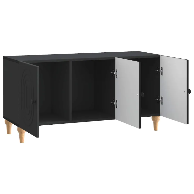 Televizoriaus spintelė Juoda 99 x 34,5 x 50 cm Apdirbta mediena