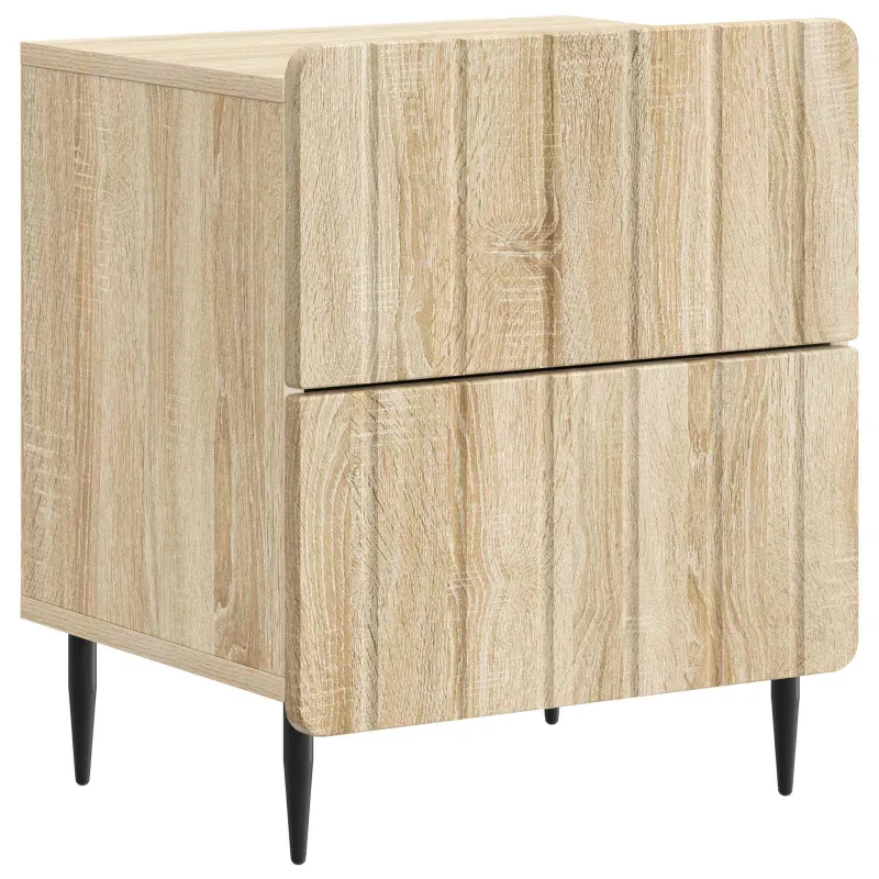 Šalia lovos spintelė 2 pcs Sonoma ąžuolas 43 x 34,5 x 49,5 cm
