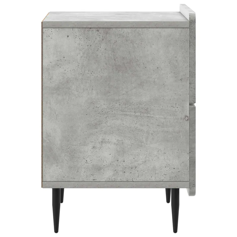 Šalia lovos spintelė 2 pcs Betono pilka 43 x 34,5 x 49,5 cm