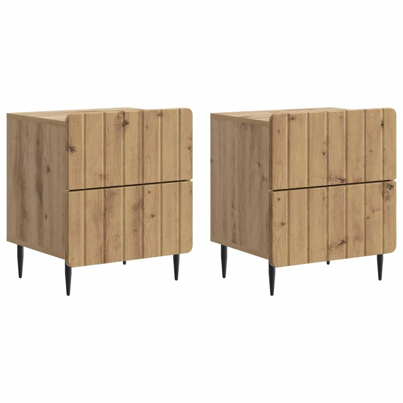 Šalia lovos spintelė 2 pcs Artisano ąžuolo 43 x 34,5 x 49,5 cm