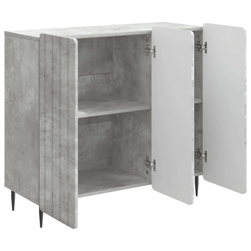 Kabalas Betono pilka 89 x 34,5 x 82 cm Apdirbta mediena